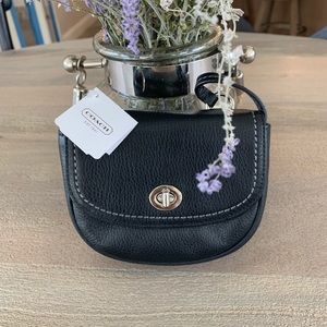 Mini Black Coach Crossbody Purse Bag